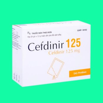 Cefdinir 125mg DHG 3 Cefdinir 125mg DHG trị nhiễm khuẩn