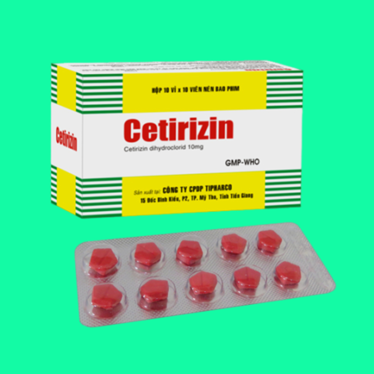 Cetirizin 10mg Tipharco Cetirizin 10mg Tipharco