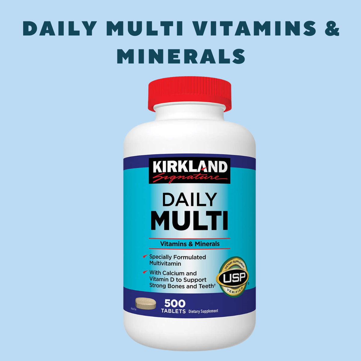 Daily Multi Vitamins & Minerals Kirkland 7 Daily Multi Vitamins & Minerals Kirkland có công dugnj gì?