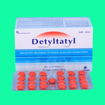 Detyltatyl 250mg giảm đau do co cứng cơ