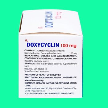 Doxycyclin 100mg Domesco