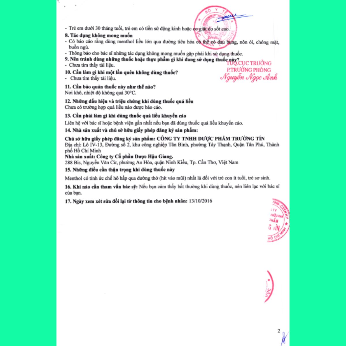 Eugica xanh (14) Eugica xanh chữa ho, đau họng, cảm cúm