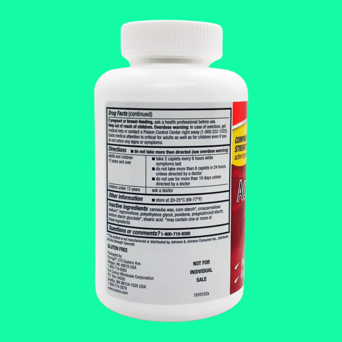 Extra Strength Acetaminophen 500mg Kirkland Extra Strength Acetaminophen 500mg Kirkland