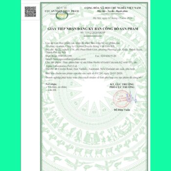 Herbs Of Gold Calcium K2 with D3
