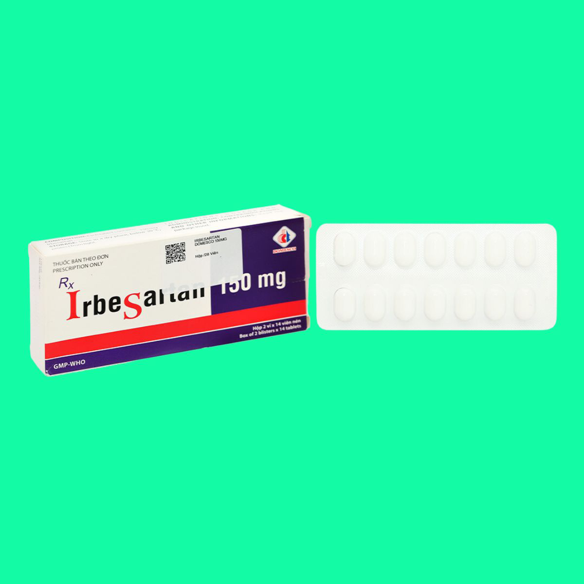 Irbesartan 150mg Domesco - 1 Irbesartan 150mg Domesco
