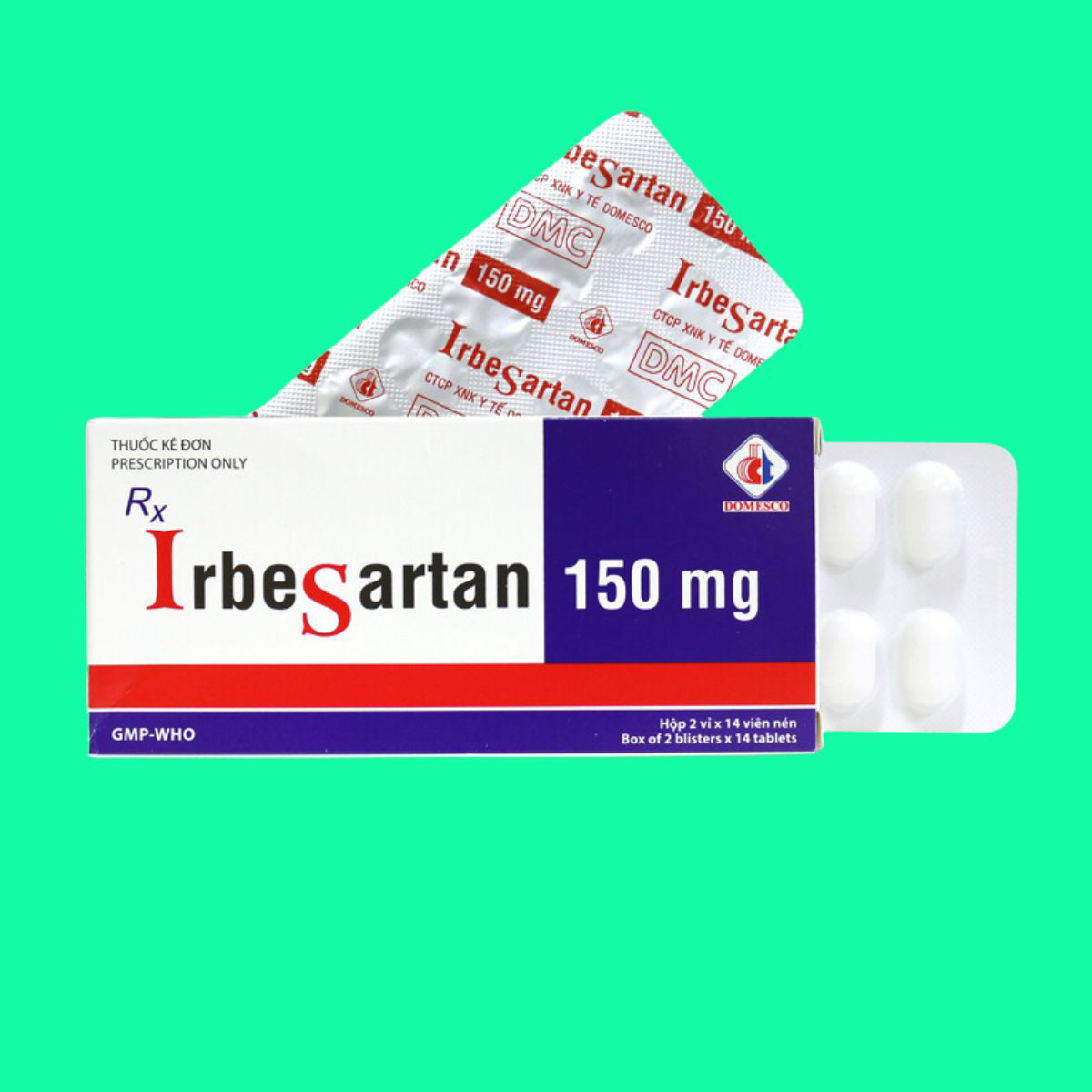 Irbesartan 150mg Domesco - 2 Irbesartan 150mg Domesco
