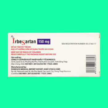 Irbesartan 150mg Domesco 7 Irbesartan 150mg Domesco
