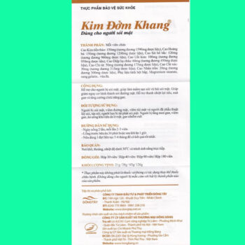 Kim Đởm Khang (Hộp 30 viên) 13 Kim Đởm Khang