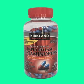 Kirkland Extra Strength Acetaminophen 500mg giảm đau, hạ sốt nhanh chóng