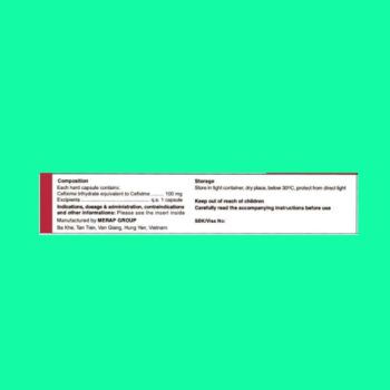 Thuốc kháng sinh Mecefix-B.E 100mg