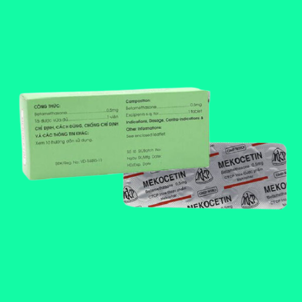 Mekocetin 0.5mg - 14 Thuốc Mekocetin 0.5mg