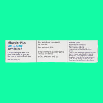 Micardis Plus 40mg/12.5mg 7 Micardis Plus 40mg/12.5mg