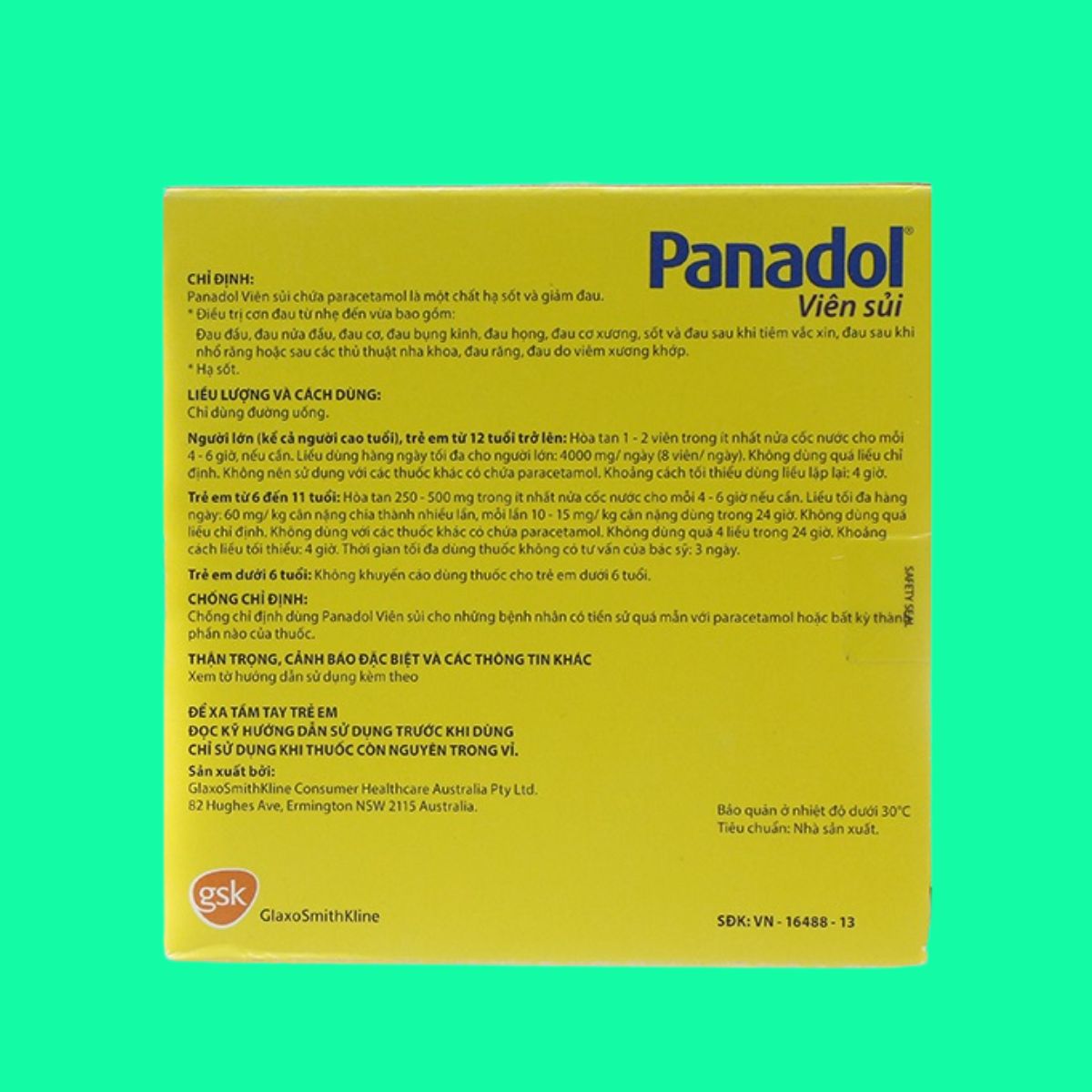 Panadol vien sui (6) Panadol vien sui