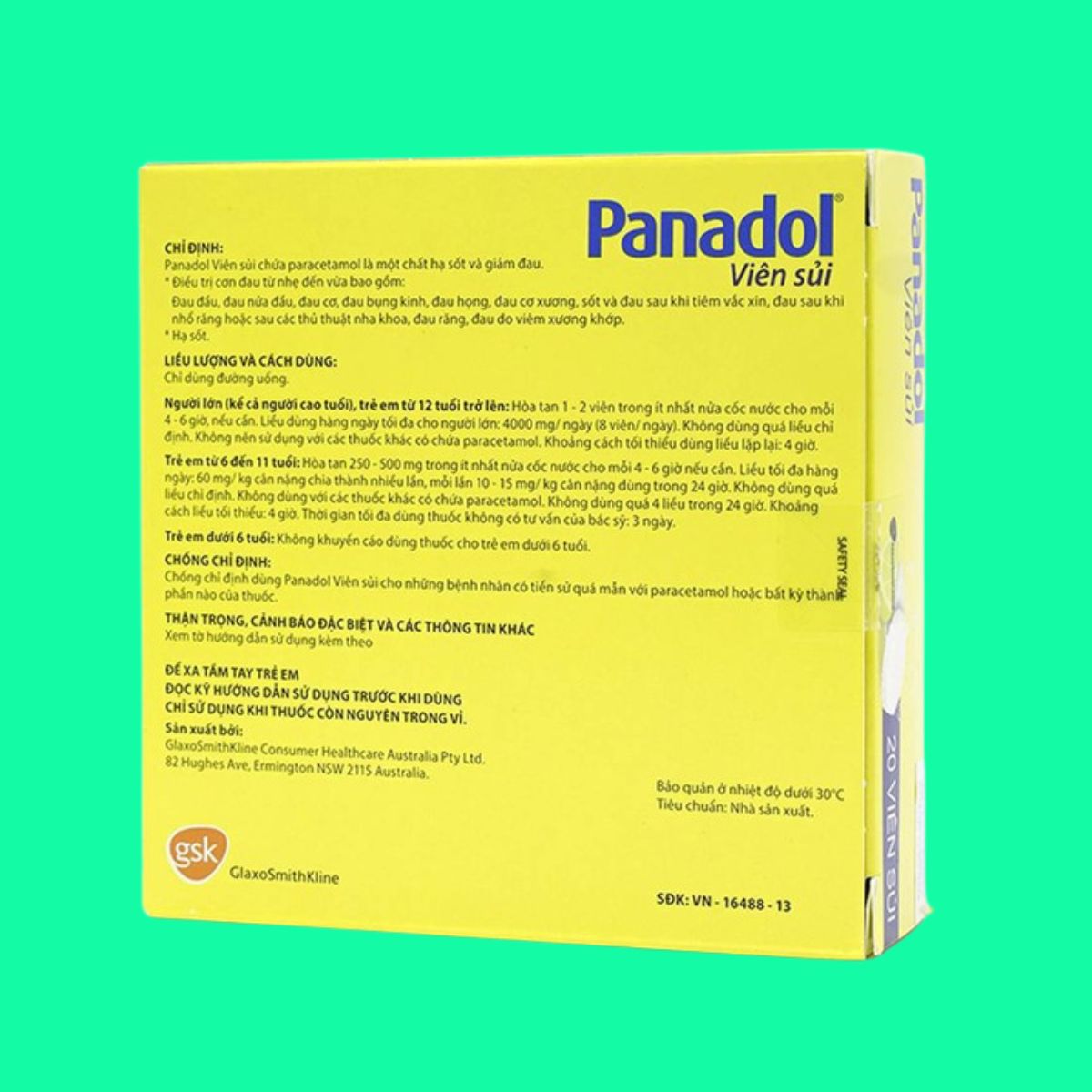 Panadol vien sui (9) Panadol vien sui
