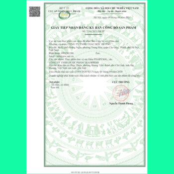 Giấy công bố Pharysol Fuma