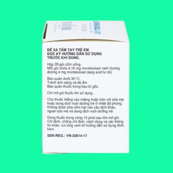 Singulair 4mg (Cốm) 6 Singulair 4mg trị hen phế quản