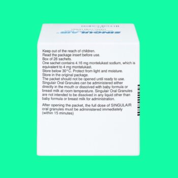 Singulair 4mg (Cốm) 7 Singulair 4mg trị hen phế quản