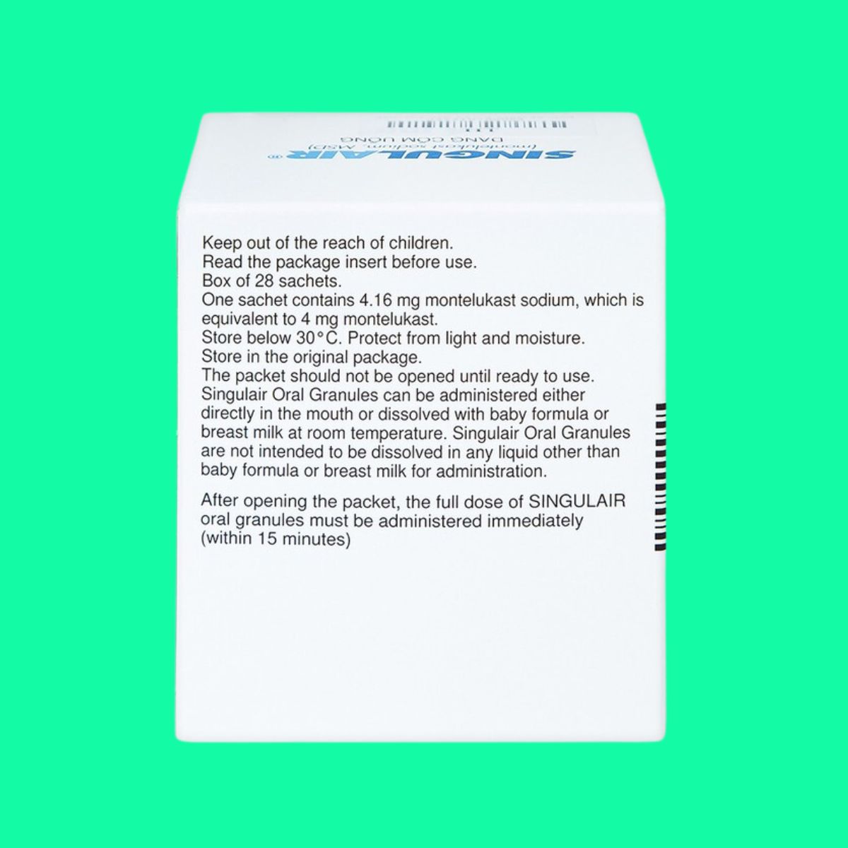 Singulair 4mg-9 Singulair 4mg trị hen phế quản