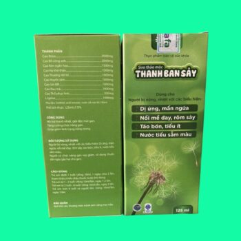 Siro Thảo Mộc Thanh Ban Sảy 6 Siro Thảo Mộc Thanh Ban Sảy