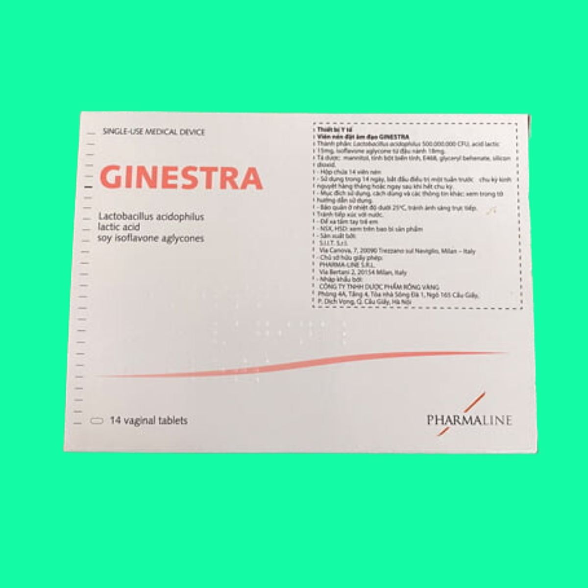 Thuoc-Ginestra (5) Thuốc đặt Ginestra điều trị viêm nhiễm âm đạo