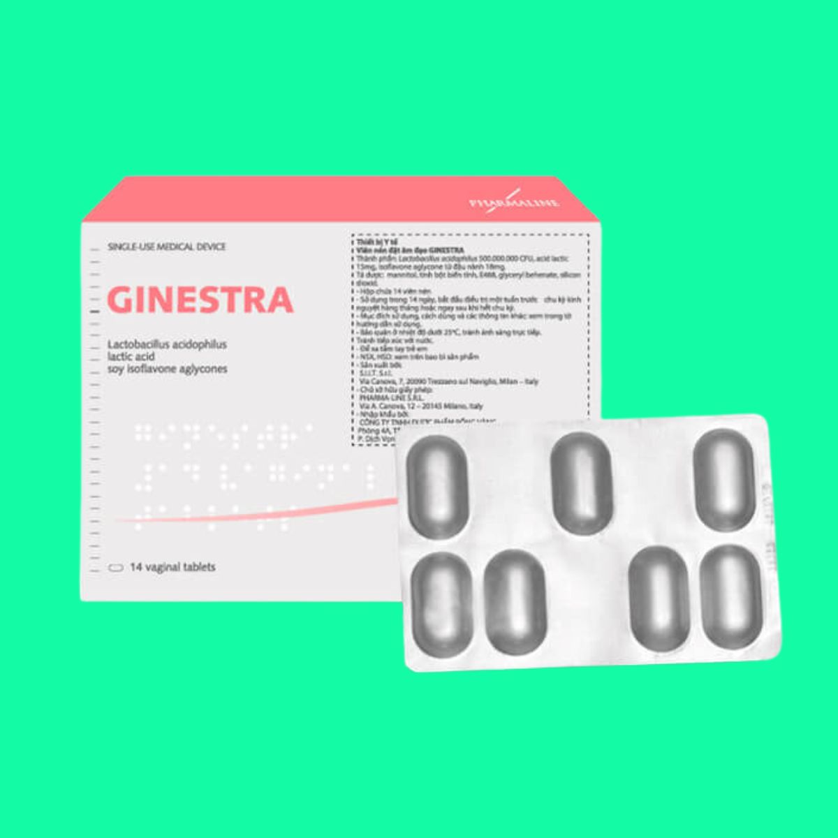 Thuoc-Ginestra (7) Thuốc đặt Ginestra điều trị viêm nhiễm âm đạo