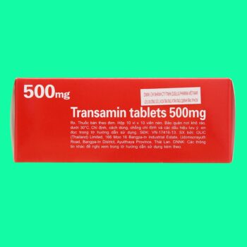Transamin Tablets 500mg 8 Transamin Tablets 500mg điều trị chảy máu