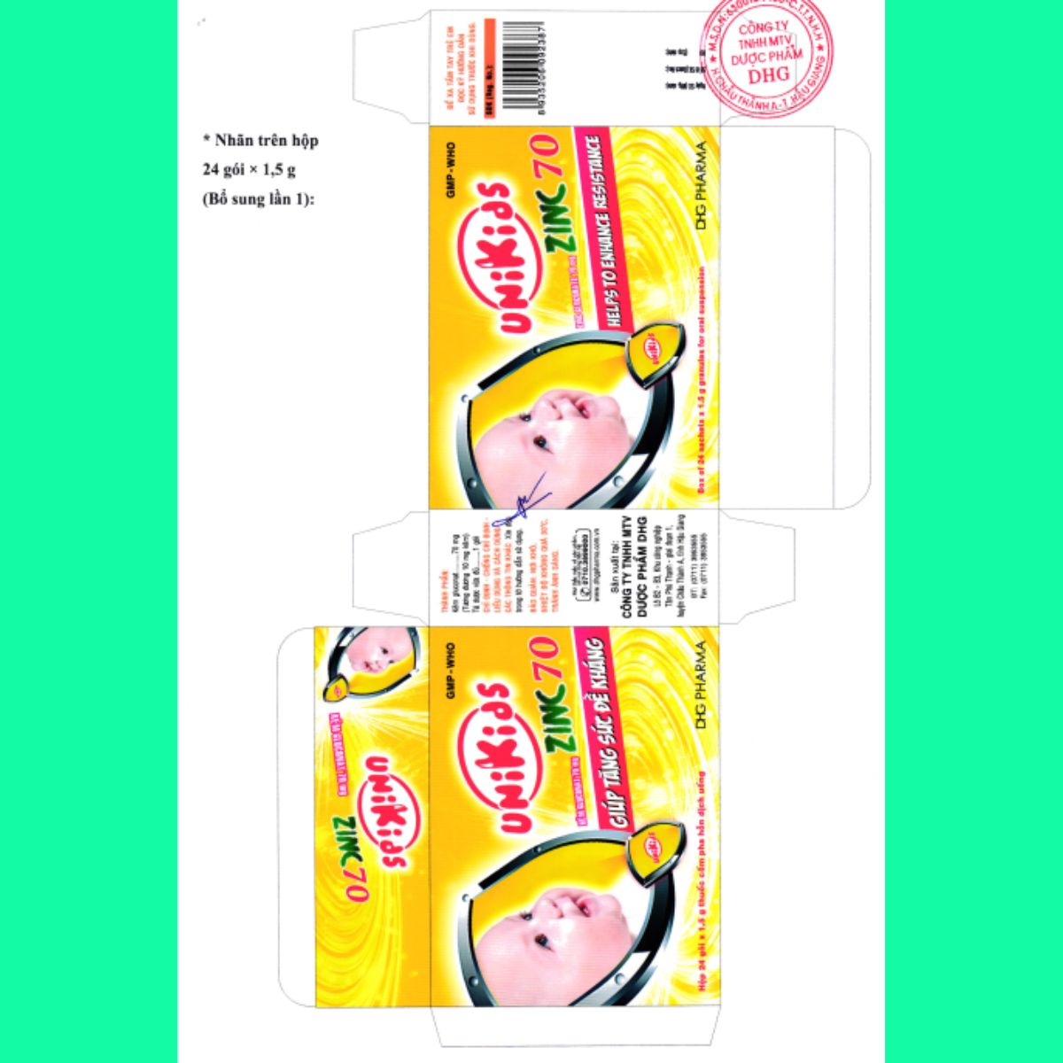 Unikids-Zinc-70 (11) Unikids Zinc 70 bổ sung kẽm cho trẻ