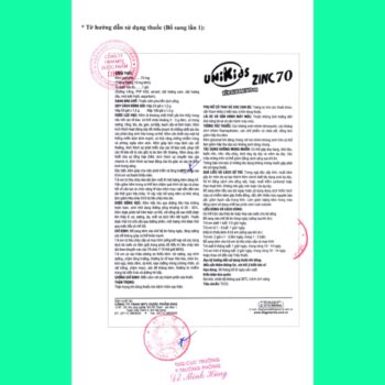 Unikids Zinc 70 11 Unikids Zinc 70 bổ sung kẽm cho trẻ