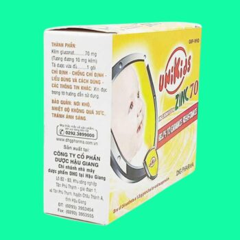 Unikids Zinc 70 3 Unikids Zinc 70 bổ sung kẽm cho trẻ