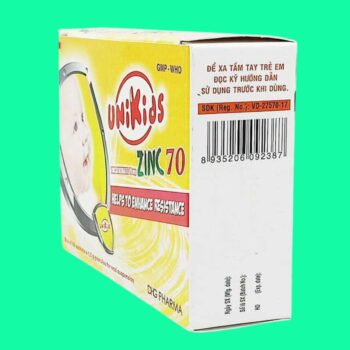 Unikids Zinc 70 4 Unikids Zinc 70 bổ sung kẽm cho trẻ