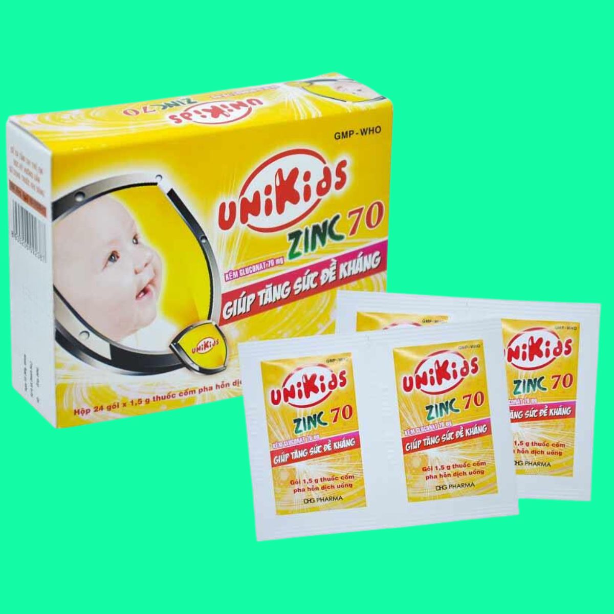 Unikids Zinc 70 Unikids Zinc 70 bổ sung kẽm cho trẻ