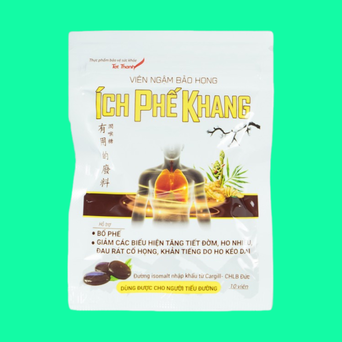 Vien ngam bao hong Ich Phe Khang (2) Viên ngậm bảo họng Ích Phế Khang