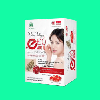 Viên uống Vitamin E Đỏ 400IU Vinamax 2 Viên uống Vitamin E Đỏ 400IU Vinamax