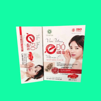 Viên uống Vitamin E Đỏ 400IU Vinamax 5 Viên uống Vitamin E Đỏ 400IU Vinamax