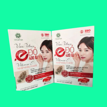 Viên uống Vitamin E Đỏ 400IU Vinamax 6 Viên uống Vitamin E Đỏ 400IU Vinamax