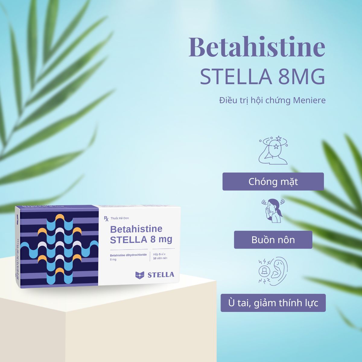 Betahistine Stella 8mg 5 Thuốc Betahistine Stella 8mg