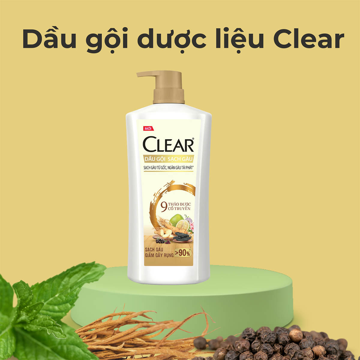 Dầu Gội Clear 9 Thảo Dược Cổ Truyền