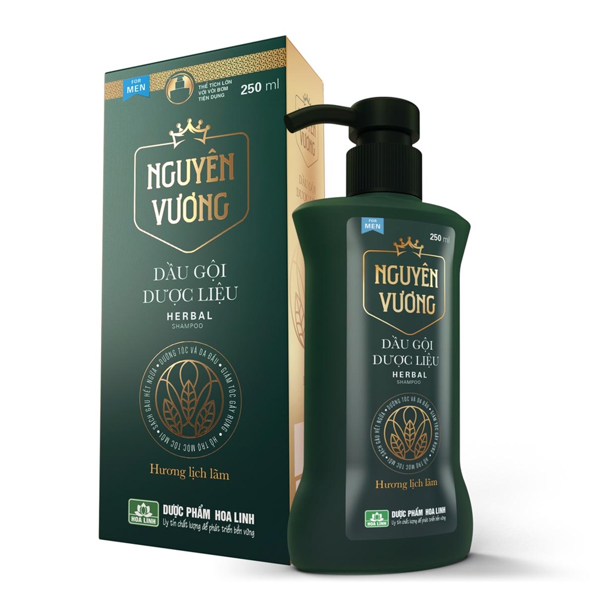Dầu gội thảo dược trị rụng tóc Nguyên Vương