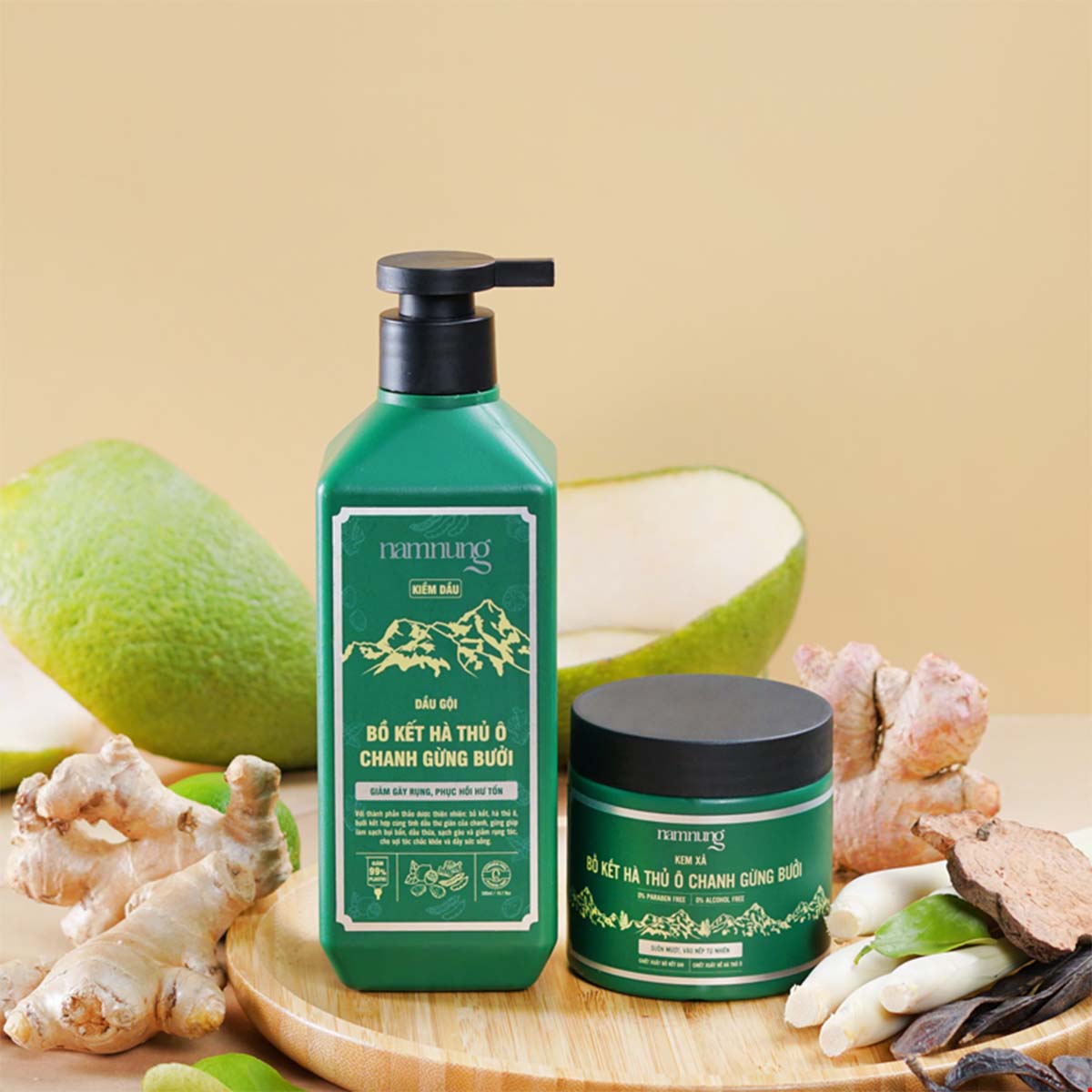 Bộ dầu gội xả thảo dược Nam Nung