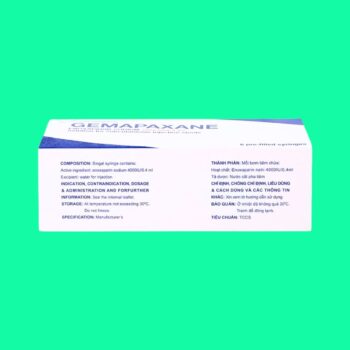 Thuốc Gemapaxane 4000IU/0.4ml