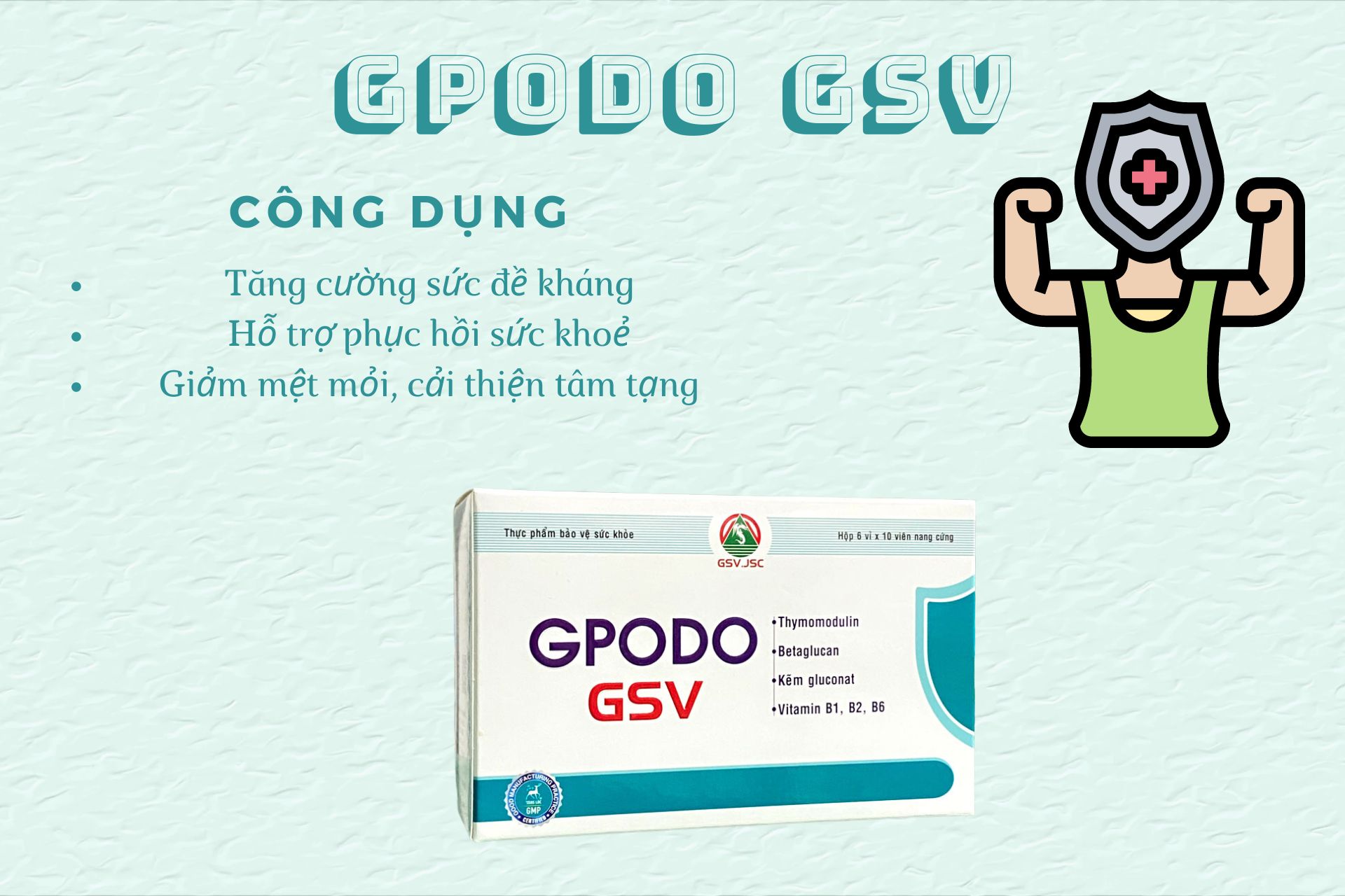 GPODO GSV 9 GPODO GSV dùng được cho trẻ từ 6 tuổi