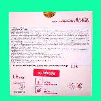 Iside HPV Spray 3 Gel xịt Iside HPV Spray