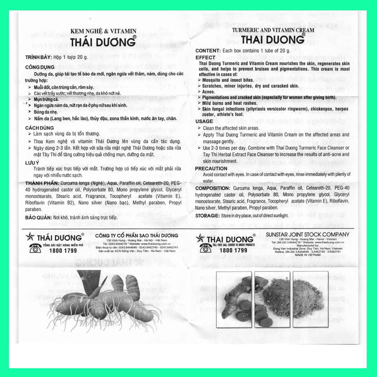 kem nghệ thái dương - 8 Kem nghệ Thái Dương Nano Bạc