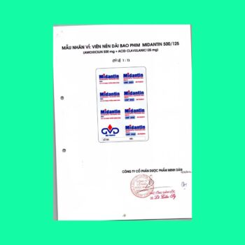 Midantin 500/125 3 Thuốc Midantin 500/125
