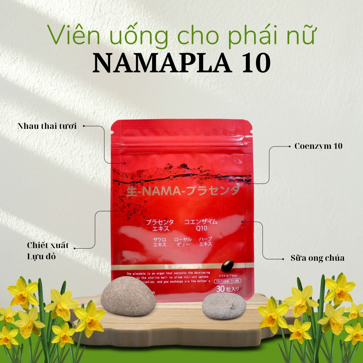 Viên uống nhau thai tươi Namapla 10