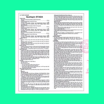Quetiapine STELLA 25mg 2 Thuốc Quetiapine STELLA 25mg