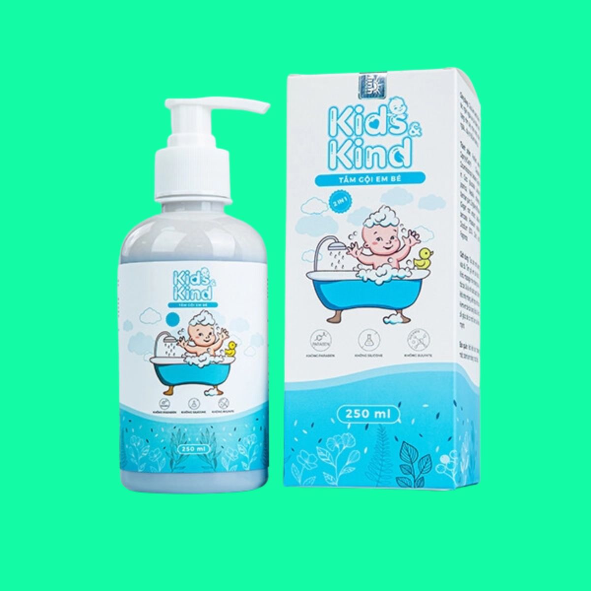sua-tam-goi-em-be-kids-kind-1 Sữa tắm gội em bé Kids & Kind