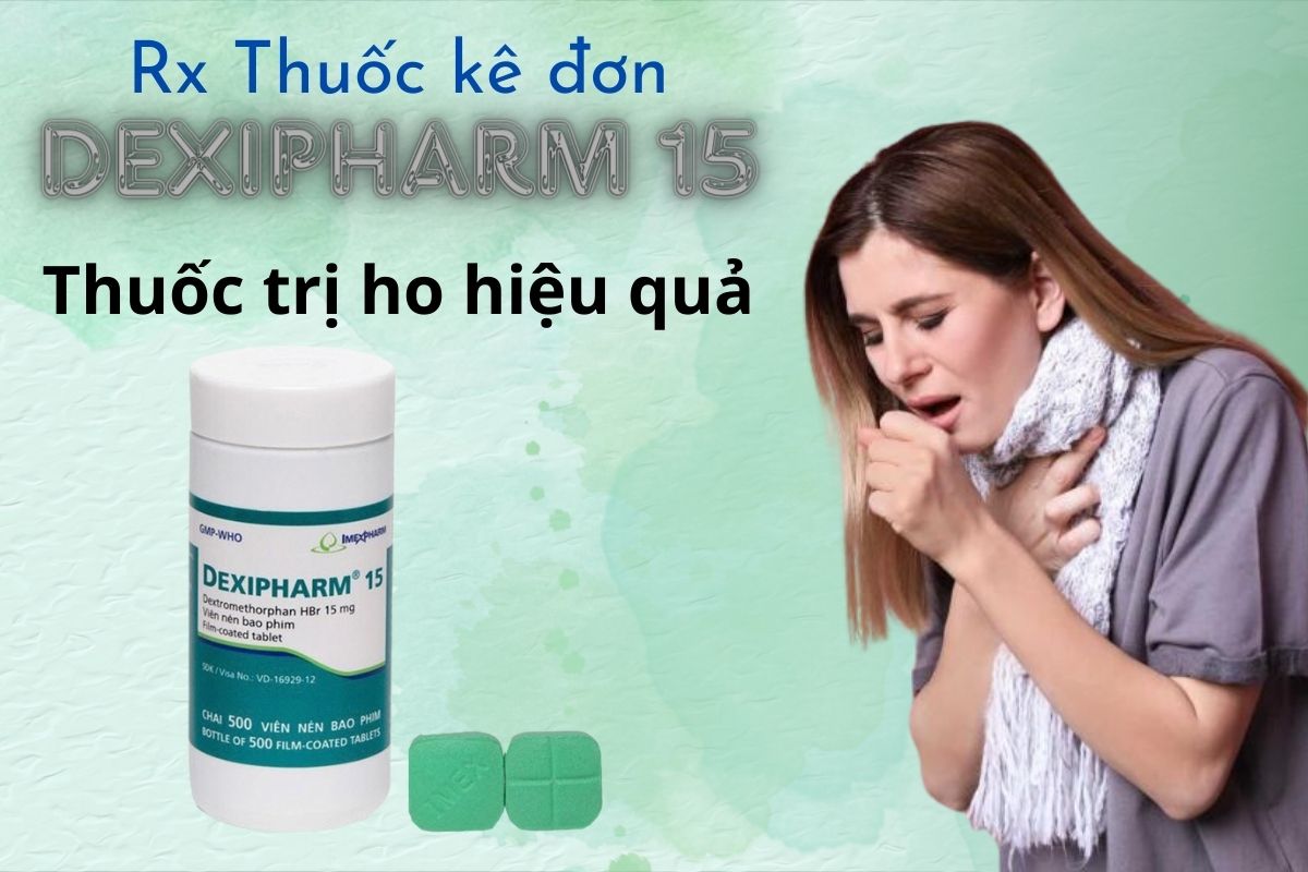 Dexipharm 15mg (Chai 500 viên) 7 Dexipharm 15mg (Chai 500 viên) - Thuốc trị ho hiệu quả