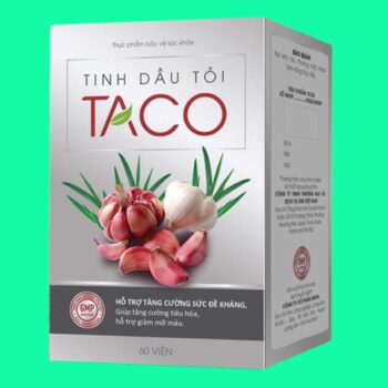 Tinh Dầu Tỏi Taco 2 Viên Uống Tinh Dầu Tỏi Taco tăng cường sức đề kháng