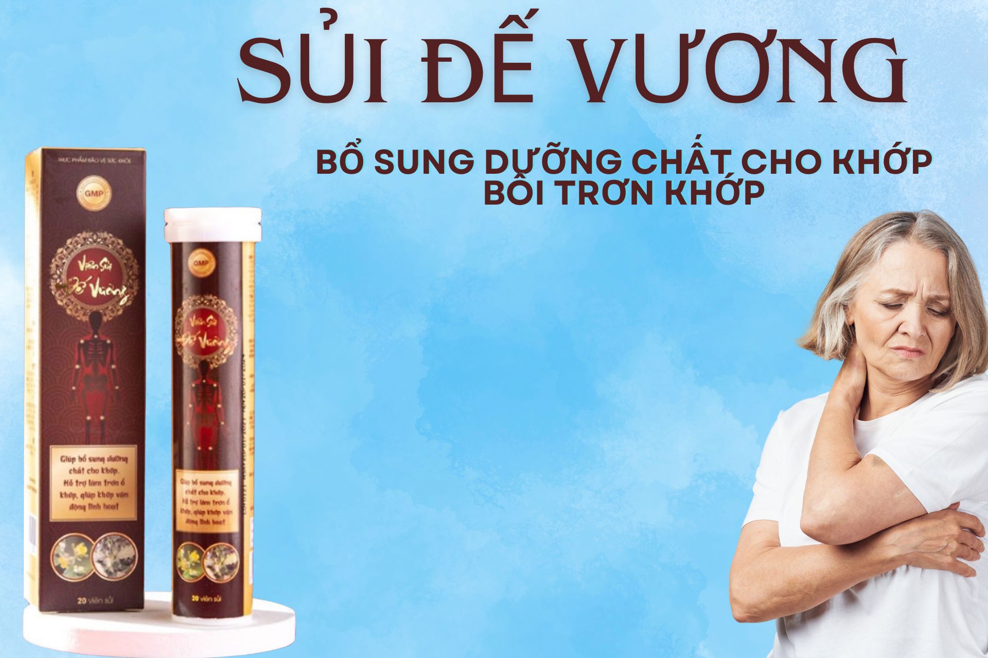 Viên Sủi Đế Vương 14 Viên Sủi Đế Vương cải thiện đau nhức xương khớp
